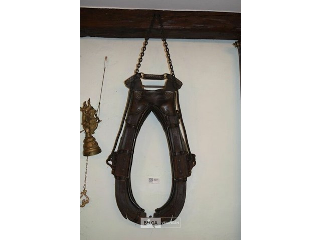 Antiek paardenhaam - afbeelding 1 van  3