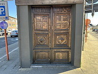 Antiek robuuste dubbele kloosterdeur - afbeelding 1 van  7