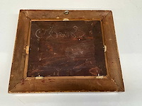 Antiek schilderij “de vos” - afbeelding 3 van  4