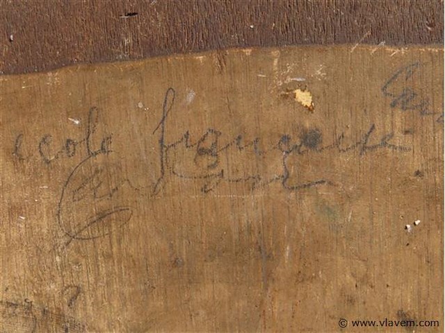 Antiek schilderij, landschap - afbeelding 6 van  6