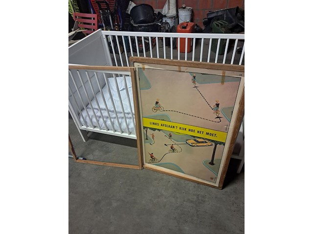 Antiek schoolbord met 10 foto's h 920 mm b 670 mm - afbeelding 7 van  13