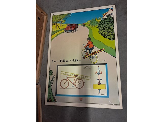 Antiek schoolbord met 10 foto's h 920 mm b 670 mm - afbeelding 9 van  13