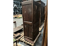 Antieke 1-deurs houten kledingkast - afbeelding 3 van  5