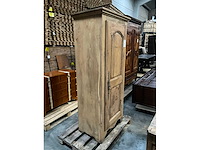 Antieke 1-deurs houten kledingkast - afbeelding 2 van  5