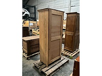Antieke 1-deurs houten kledingkast - afbeelding 4 van  5