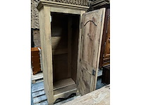 Antieke 1-deurs houten kledingkast - afbeelding 5 van  5