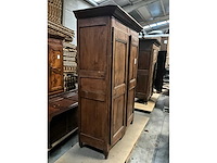 Antieke 2-deurs houten kledingkast - afbeelding 3 van  5