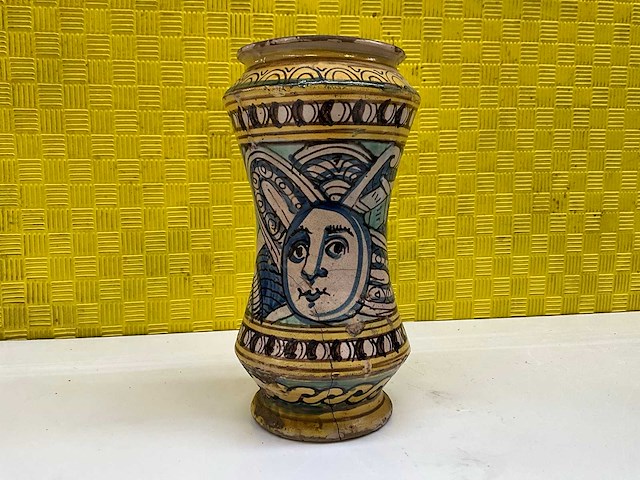 Antieke albarello vaas - afbeelding 3 van  10