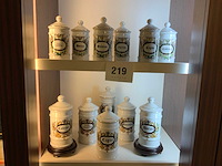 Antieke apotheek potten (12x) - afbeelding 1 van  5
