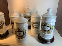 Antieke apotheek potten (12x) - afbeelding 5 van  5