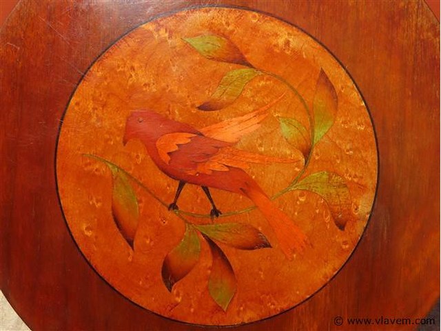 Antieke banjo met inlegwerk - afbeelding 5 van  6