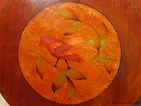 Antieke banjo met inlegwerk - afbeelding 5 van  6