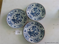 Antieke borden 3 stuks - afbeelding 1 van  5