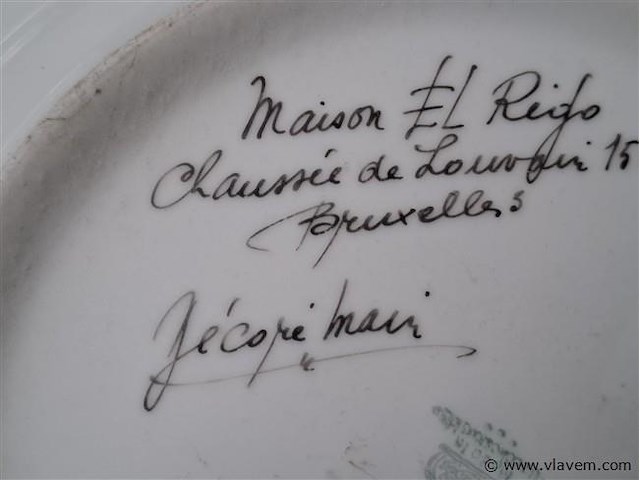 Antieke borden - afbeelding 2 van  2