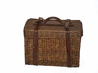 Antieke britse picknickmand met theeset / 'drew &... - afbeelding 4 van  5