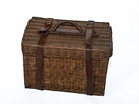 Antieke britse picknickmand met theeset / 'drew &... - afbeelding 5 van  5