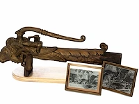 Antieke bronzen disselkop