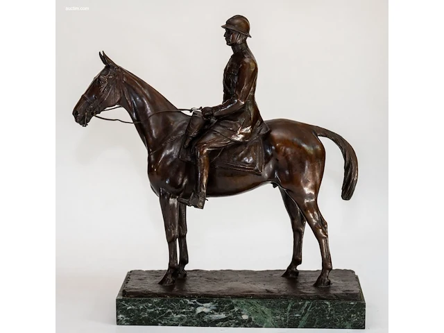 Antieke bronzen sculptuur georges malissard... - afbeelding 1 van  7