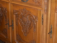 Antieke buffetkast met 4 deuren en 2 lades - afbeelding 3 van  4