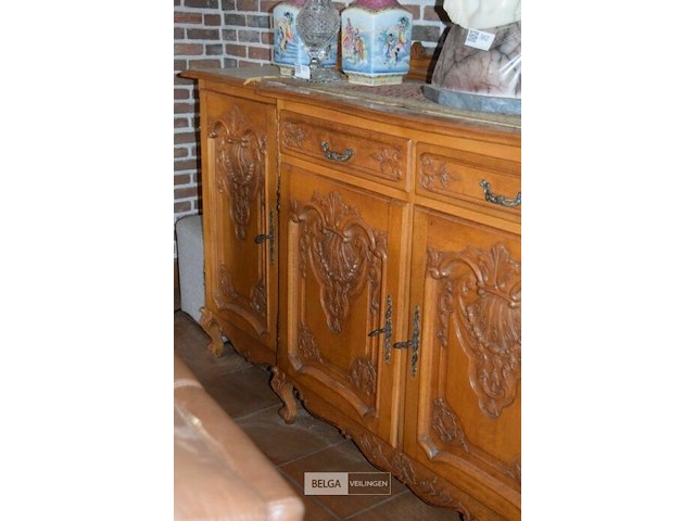 Antieke buffetkast met 4 deuren en 2 lades - afbeelding 4 van  4