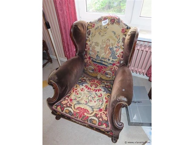 Antieke clubzetel - afbeelding 1 van  3
