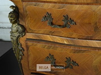 Antieke commode lodewijk xv stijl met marmer blad - afbeelding 2 van  4