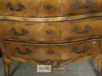 Antieke commode lodewijk xv stijl met marmer blad - afbeelding 4 van  4