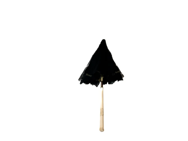 Antieke dames parasol / zonnescherm met fijn... - afbeelding 3 van  5