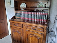 Antieke eiken bordenkast - afbeelding 2 van  2