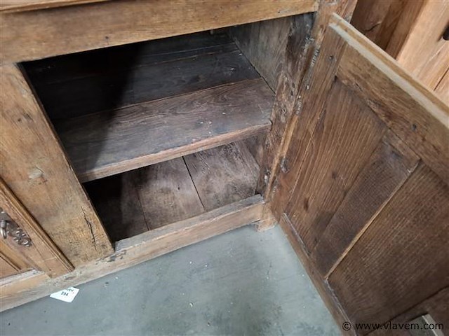 Antieke eiken kast - afbeelding 3 van  4