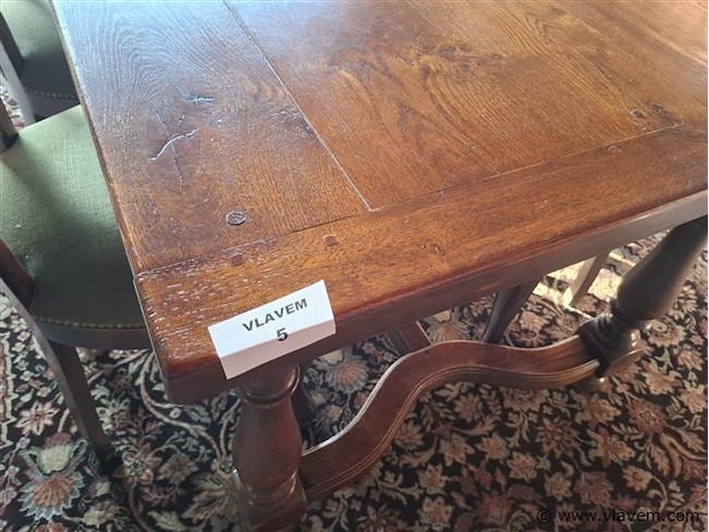 Antieke eiken tafel - afbeelding 2 van  7