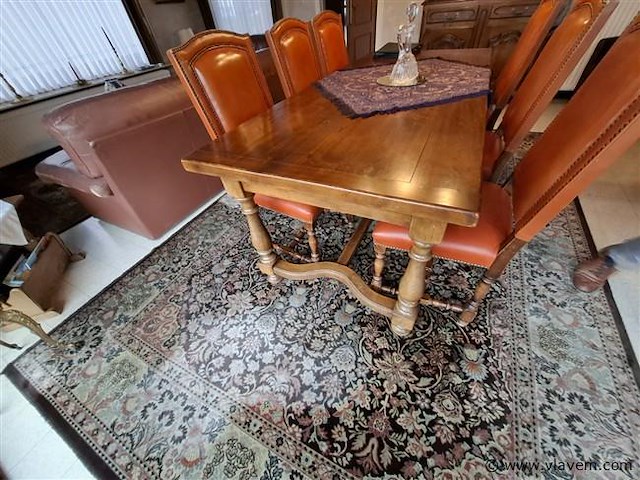 Antieke eiken tafel - afbeelding 4 van  7