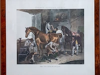 Antieke engelse kleurengravure f.c. turner "the...