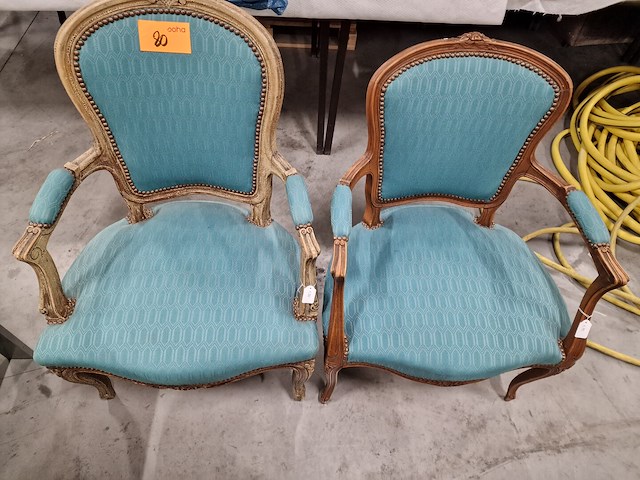 Antieke franse fauteuils - afbeelding 1 van  5