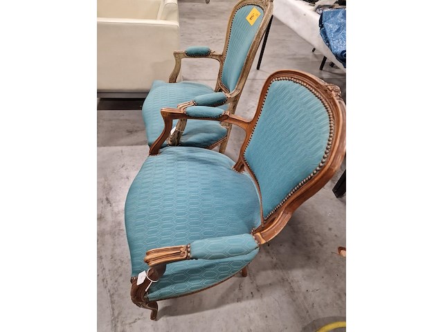 Antieke franse fauteuils - afbeelding 2 van  5