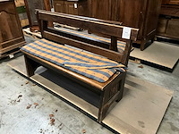 Antieke houten bankstel (2x) - afbeelding 1 van  4