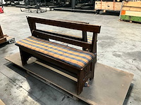 Antieke houten bankstel (2x) - afbeelding 3 van  4