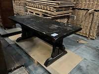 Antieke houten eetkamertafel - afbeelding 1 van  3