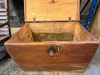 Antieke houten kist - afbeelding 3 van  3