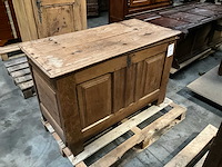 Antieke houten koffer - afbeelding 2 van  5