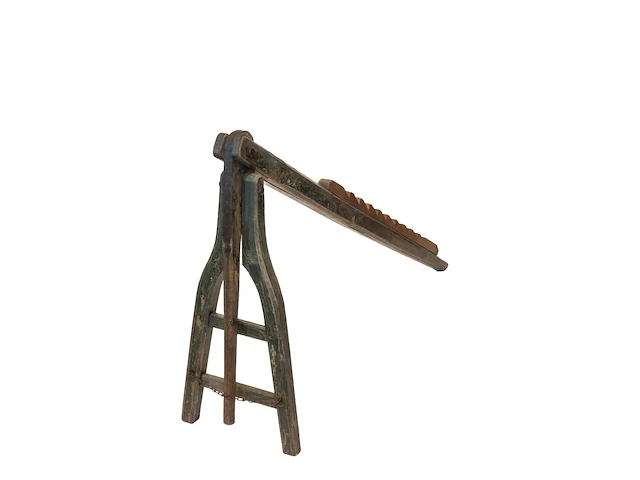 Antieke houten wagenwip - afbeelding 2 van  3