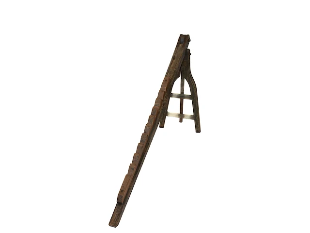 Antieke houten wagenwip - afbeelding 3 van  3