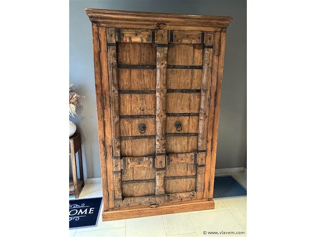Antieke kast h2m10 b1m30 diepte 75cm - afbeelding 3 van  4