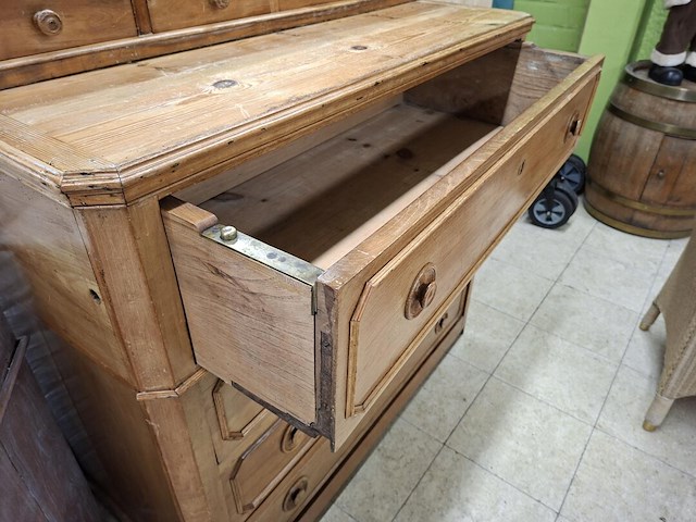 Antieke kast met spiegel - afbeelding 3 van  4