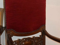 Antieke koningsstoel - afbeelding 2 van  4