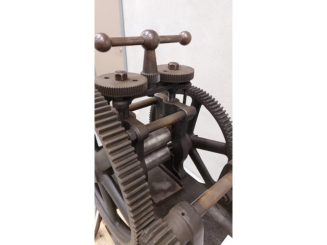 Antieke manuele plaatwals/juwelierswals - afbeelding 10 van  11