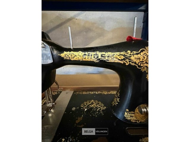 Antieke naaimachine singer - afbeelding 4 van  9