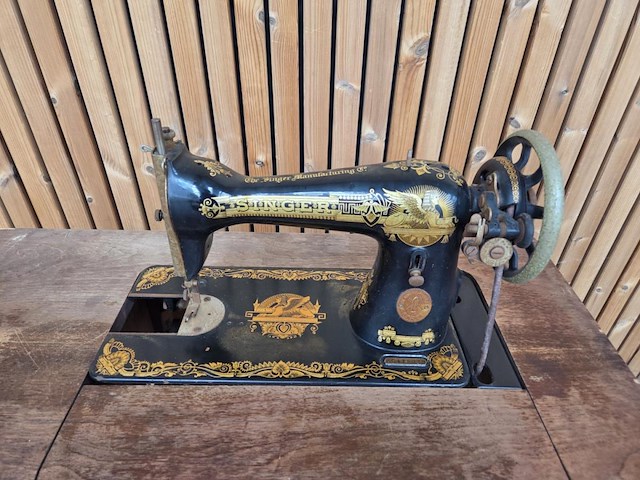 Antieke naaimachine singer - afbeelding 4 van  11