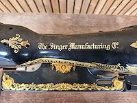 Antieke naaimachine singer - afbeelding 5 van  11