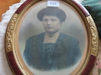 Antieke ovale fotokader - afbeelding 1 van  2